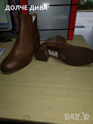  НАМАЛЕНИЕ-Дамски боти,, pierre cardin,, естествена кожа , снимка 4 - Дамски боти - 38161728