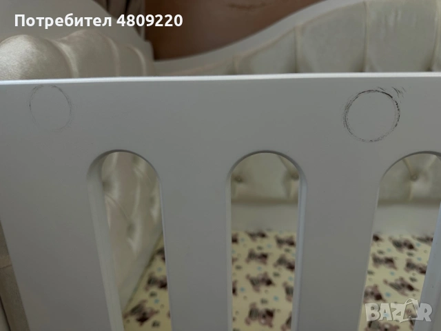 Детско бебешко легло с чекмедже + матрак“, снимка 4 - Бебешки легла и матраци - 54325047