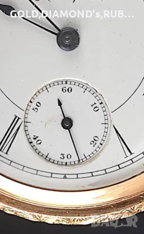 Джобен часовник HAMPDEN 14к., снимка 5 - Мъжки - 47911991