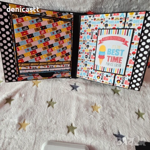 Ръчно изработен албум Мики Маус , снимка 9 - Декорация за дома - 51300641