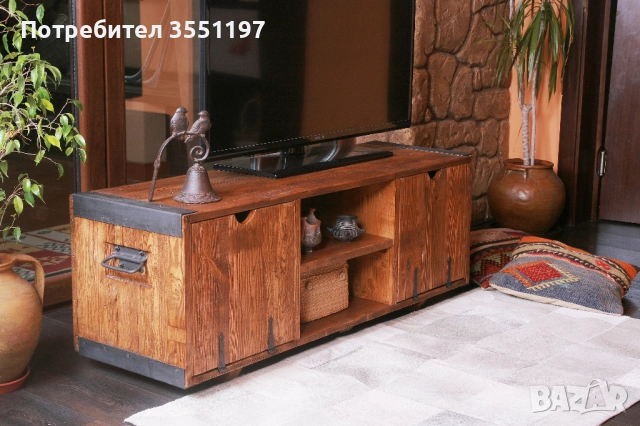 ТВ Шкаф от масив, снимка 3 - Шкафове - 52308513