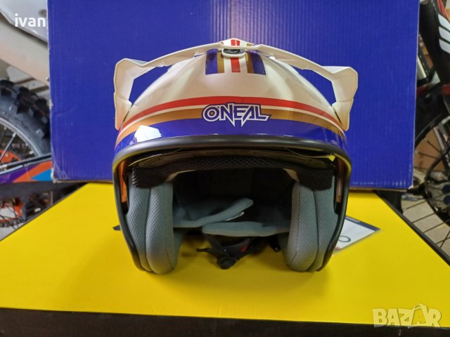 Каска oneal скутер триал чопър trial, снимка 4 - Спортна екипировка - 42430821