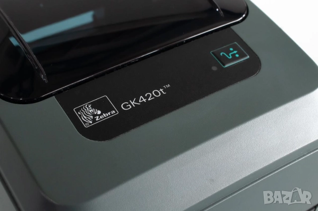 Термо Трансферен етикетен принтер Zebra GK420t 203 DPi/USB, снимка 4 - Принтери, копири, скенери - 52269635