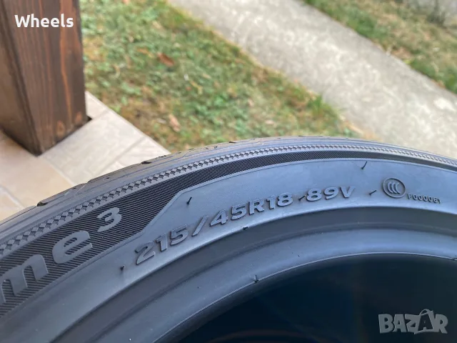 2бр. Летни гуми 215/45/18 Hankook Ventus Prime3 89V, снимка 6 - Гуми и джанти - 56057298