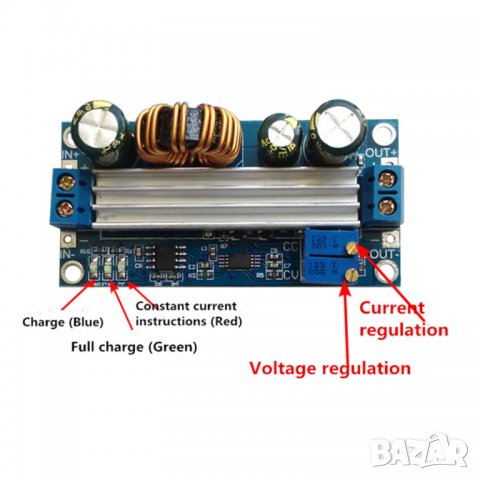 Модул DC-DC конвертор понижаващ/повишаващ от 5-30V до 0.5-30V, снимка 5 - Друга електроника - 34862955