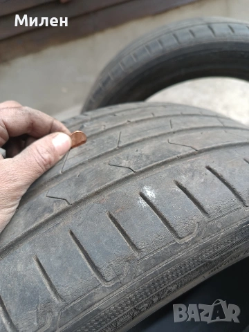 2 броя летни Hankook 215/45/18 Дот 2019, снимка 4 - Гуми и джанти - 54253841