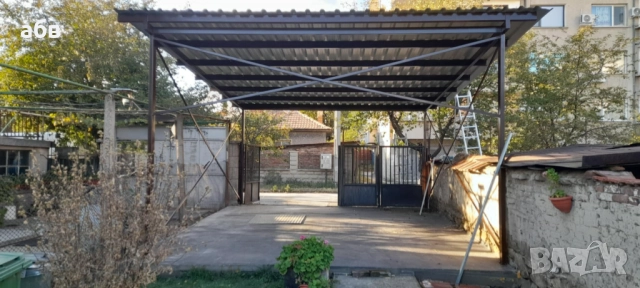 Навес 108 кв.м. Метална конструкция., снимка 2 - Складове - 47160566