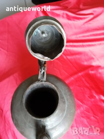 Стар Голям Бакърен ОСМАНСКИ ИБРИК ,Кана, снимка 6 - Антикварни и старинни предмети - 29099293