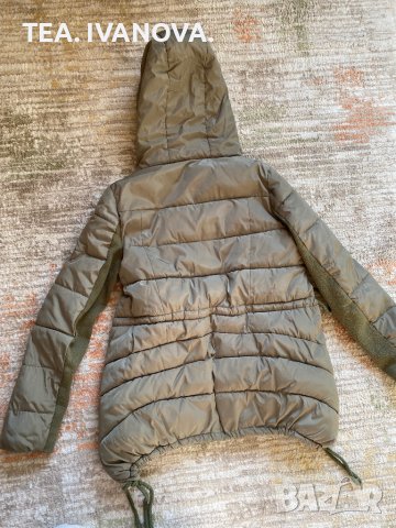 Дамско зимно маслено зелено яке, снимка 4 - Якета - 39134903