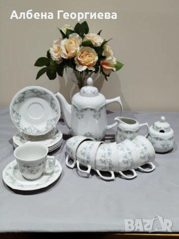 Фин порцеланов сервиз за кафе BLUTENREIGEN BONAPART, снимка 13 - Сервизи - 50864248