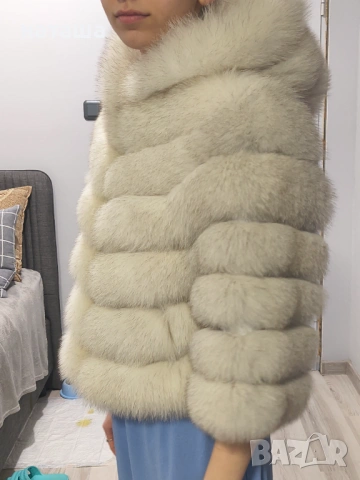 Палто естествен косъм, снимка 5 - Якета - 53999550