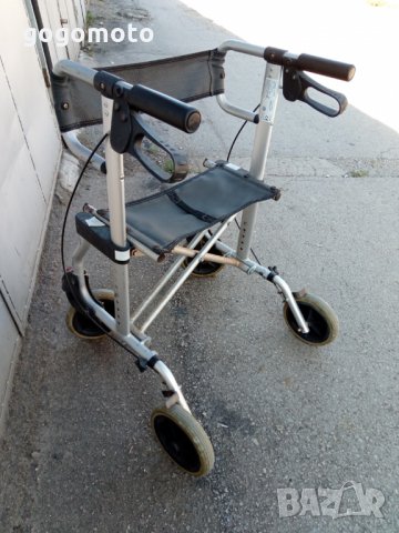 Инвалидна АЛУМИНИЕВА количка ролатор, проходилка, за хора в тежко положение,под наем или продажба, снимка 15 - Инвалидни колички - 21370773
