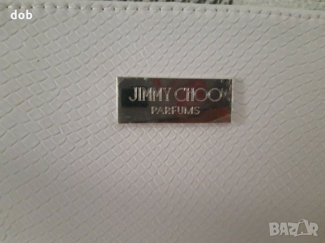 Нов несесер Jimmy Choo parfums White cream Pochette Clutch toiletry makeup Bag, снимка 3 - Чанти - 30706808