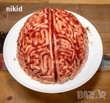 3D Огромна глава мозък силиконова форма молд за кекс желе шоколад торта гипс, снимка 5 - Форми - 25302954