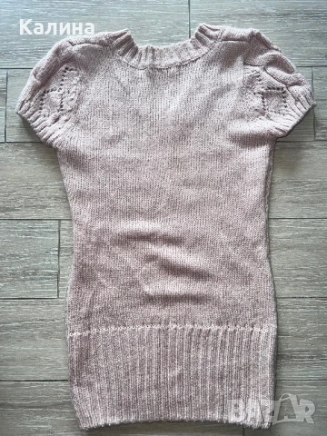 ЧИСТО НОВА Розова зимна туника, снимка 4 - Туники - 50446043