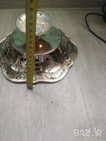 посребрена метална купа, снимка 4 - Други ценни предмети - 39728508