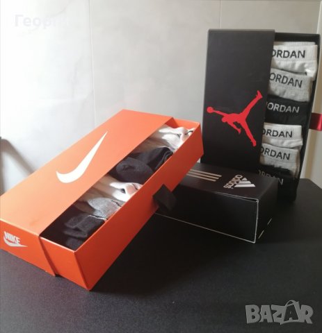 Подаръчен комплект чорапи Nike, Jordan и джапанки , снимка 2 - Други - 37979550