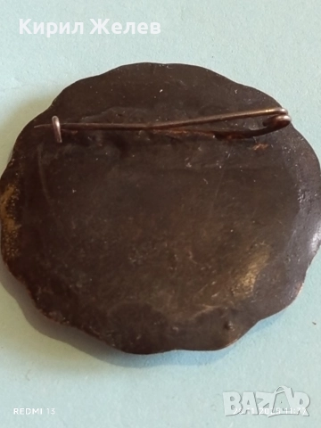 Винтидж медна брошка КОННИК ретро АРТ бижу 56661, снимка 7 - Други - 52571361