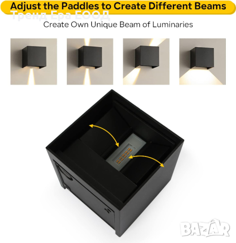 LED външна лампа - Up & Down, снимка 4 - Лампи за стена - 44524811