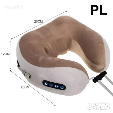 Масажна възглавница за врат с мемори пяна, снимка 5 - Възглавници - 50937687