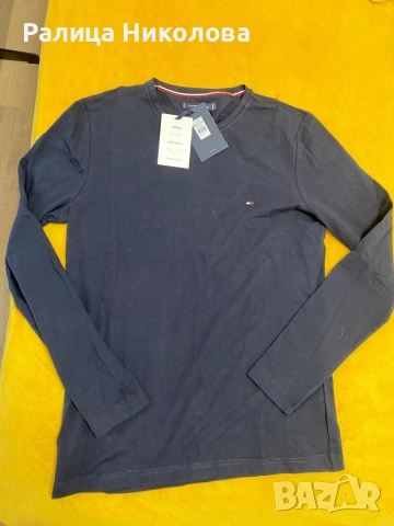 Мъжка блуза с дълъг ръкав Tommy Hilfiger slim fit, снимка 6 - Блузи - 51847105