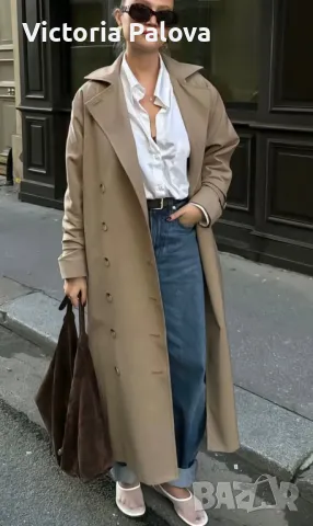 Идеален модерен тренчкот/шлифер DELMOD