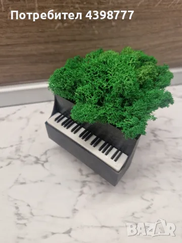 Пиано със скандинавски мъх , снимка 3 - Декорация за дома - 49605838