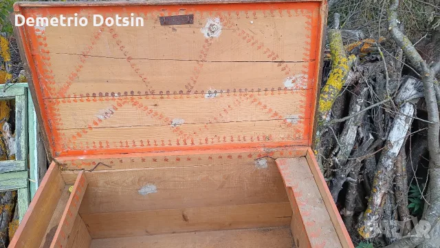 Сандък старинен Дърво , снимка 5 - Декорация за дома - 56481360