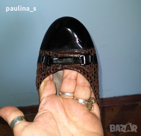 Лачени балеринки , снимка 4 - Дамски ежедневни обувки - 29358161