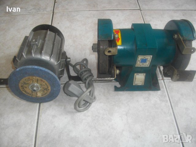 Бавна Скорост-75W/80-200W-Профи Обущарски Ел.Шмиргел-Герм/Холандия-RULER/CREUSEN-ф110мм, снимка 2 - Други инструменти - 37505530