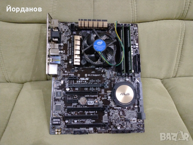 комплект Asus Z97-A + i7 4790 + 16gb.ram , снимка 2 - Дънни платки - 54313619