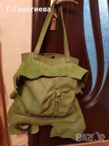Продавам дизайнерска чанта от естествена кожа, снимка 2 - Чанти - 31264908