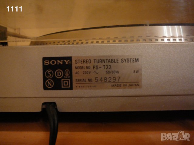 SONY PS-T22, снимка 6 - Грамофони - 35313465