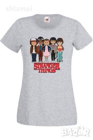 Дамска Тениска Stranger Things 3,Филм,Сериал,, снимка 6 - Тениски - 37314638
