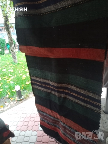 Домашна -Черга ръчно тъкана. Памук Размер 0,70х2,80м., снимка 6 - Антикварни и старинни предмети - 52185052