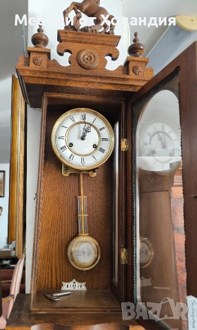 Немски стенен часовник, снимка 7 - Стенни часовници - 53084218