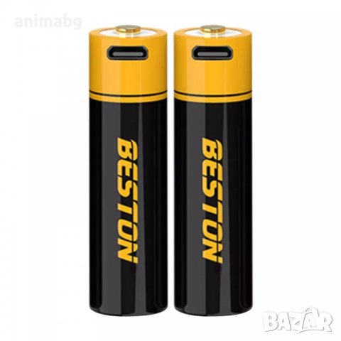 ANIMABG Литиево-йонни презареждащи батерии, AА, 1.5V, 3500mWh, Бързо зареждане, 2 броя, снимка 4 - Друга електроника - 37765133