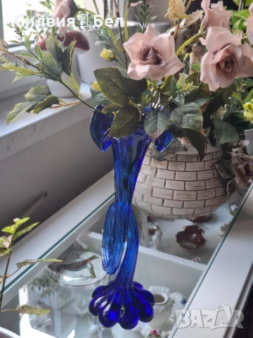 Елегантна винтидж ваза , снимка 7 - Вази - 51626919