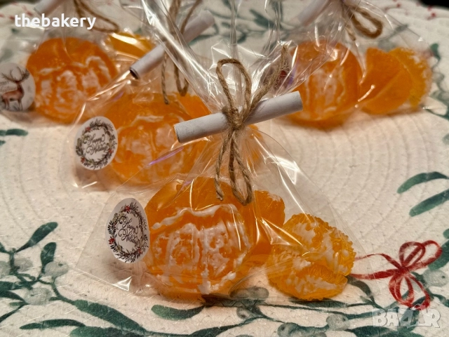 Коледни сапунчета- Елха,Мандарина,Снежинка,Еленче,Къща , снимка 5 - Коледни подаръци - 52578617