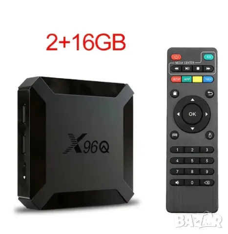 ТВ Приемник/Мултимедия, Smart Устройство X96Q Android TV Box, WiFi, 4K, 2+16GB, БЕЗПЛАТНА ТЕЛЕВИЗИЯ!