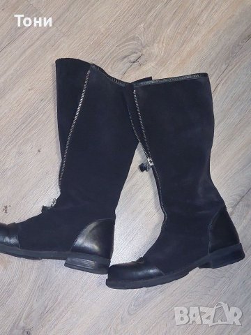 Дамски ботуши  La Speciale естествен велур и кожа, снимка 6 - Дамски ботуши - 38671837