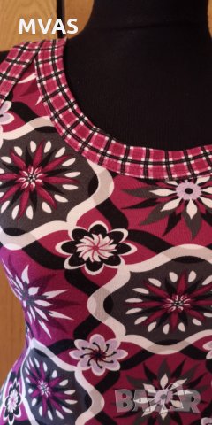 Нов дамски потник цвят вишна на цветя S 36, снимка 5 - Потници - 31982530