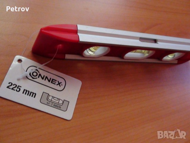 CONNEX Germany - Точен Марков Магнитен Нивелир 225 mm   !!! ЧИСТО НОВ , с етикета !!! GERMANY, снимка 6 - Измервателни инструменти - 29365005