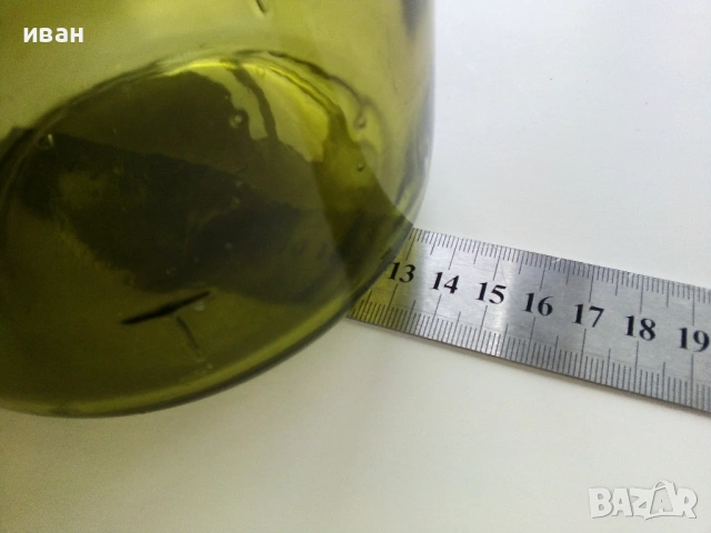 Стари големи стъклени шишета 3л., снимка 8 - Други ценни предмети - 54338633