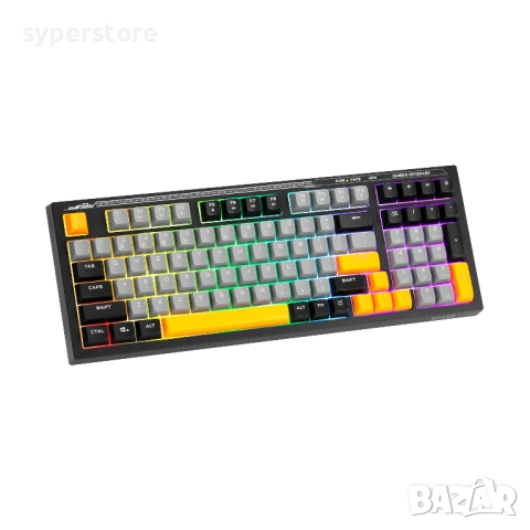 ⌨️ Клавиатура USB Геймърска - Marvo K638B MM, Soldat S50B, Rainbow , RGB, светеща