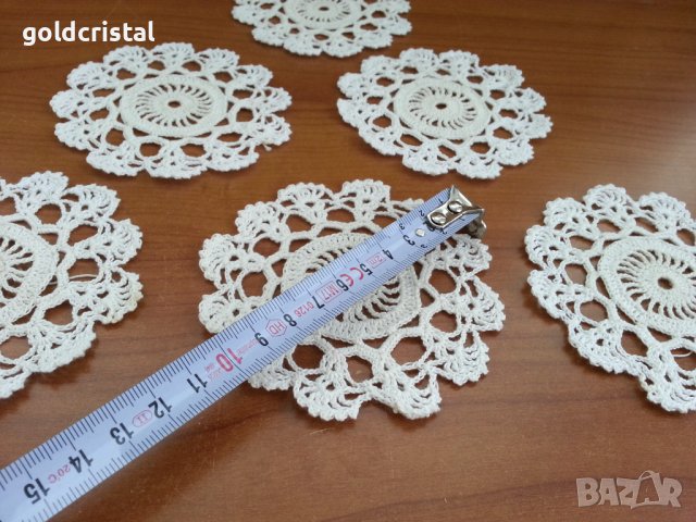 Подложки за чаши ръчна изработка , снимка 4 - Антикварни и старинни предмети - 37545133