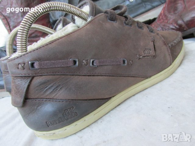 зимни мокасини BOXFRESH®,N- 39 - 40, естествена кожа + топла подплата,зимни полу боти,GOGOMOTO.BAZAR, снимка 14 - Мъжки боти - 35638513
