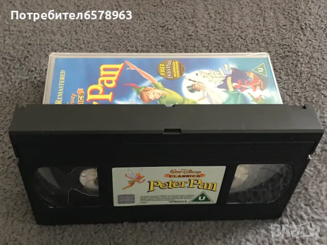 Видеокасета '' Peter Pan '' VHS , снимка 10 - Анимации - 50229793