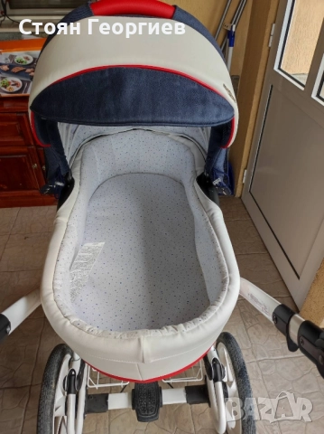 Използвана бебешка количка Adamex Marcello 3в1, снимка 2 - Детски колички - 52448286