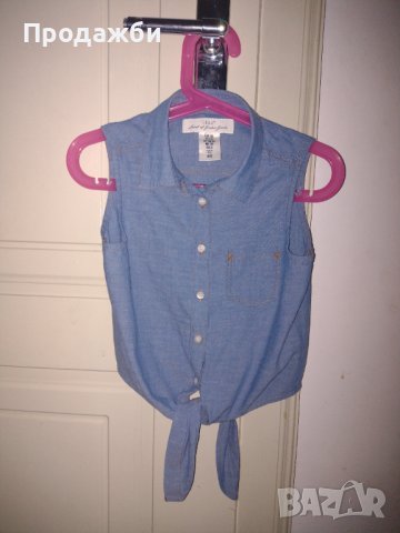 Детска риза без ръкави за  момиче